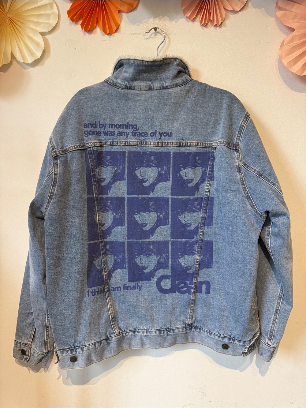 Taylor swift CLEAN denim jacket size 2XL